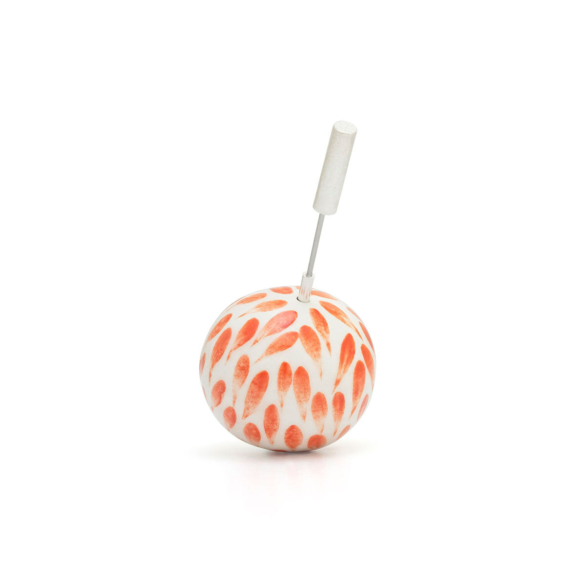 CARMEN Artisan Ceramic Pin with Recycled Silver