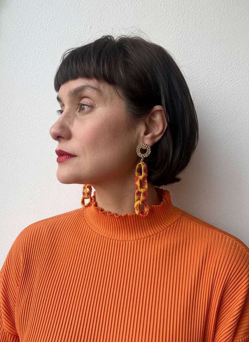 BOLD CHUNKY LINK EARRINGS