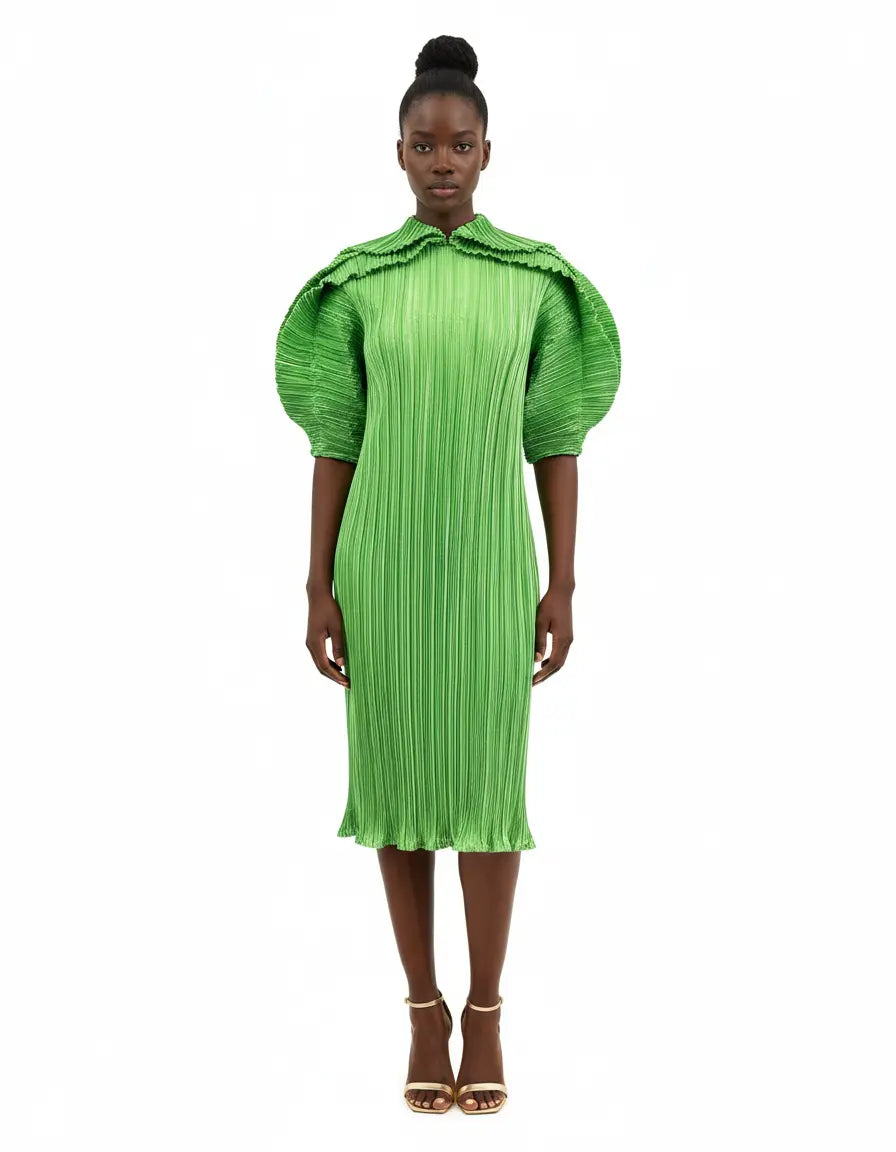 Nisha Pleated Dress