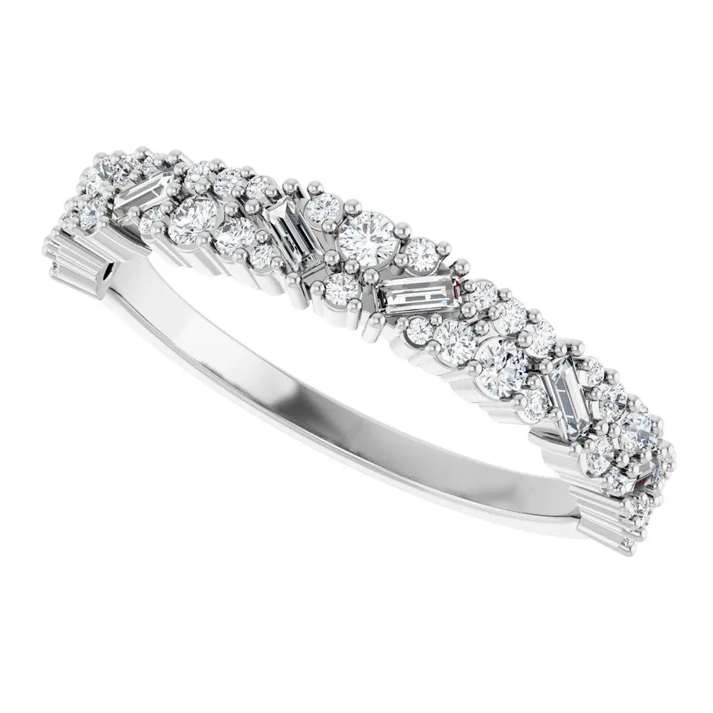 3/8 CT Natural Diamond Band in 14K Gold