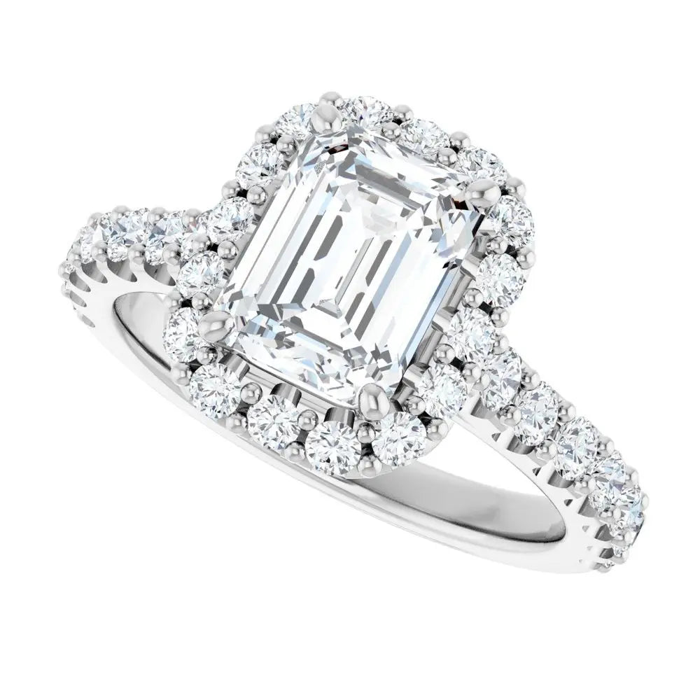 2 1/2 CT Lab-Grown Diamond Engagement Ring in 14K Gold