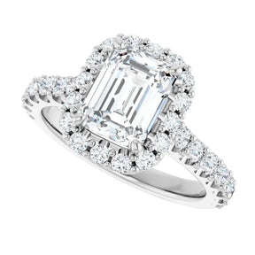 2 1/2 CT Lab-Grown Diamond Engagement Ring in 14K Gold