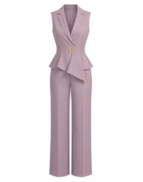Salmon Pink Waist Coat & Trouser