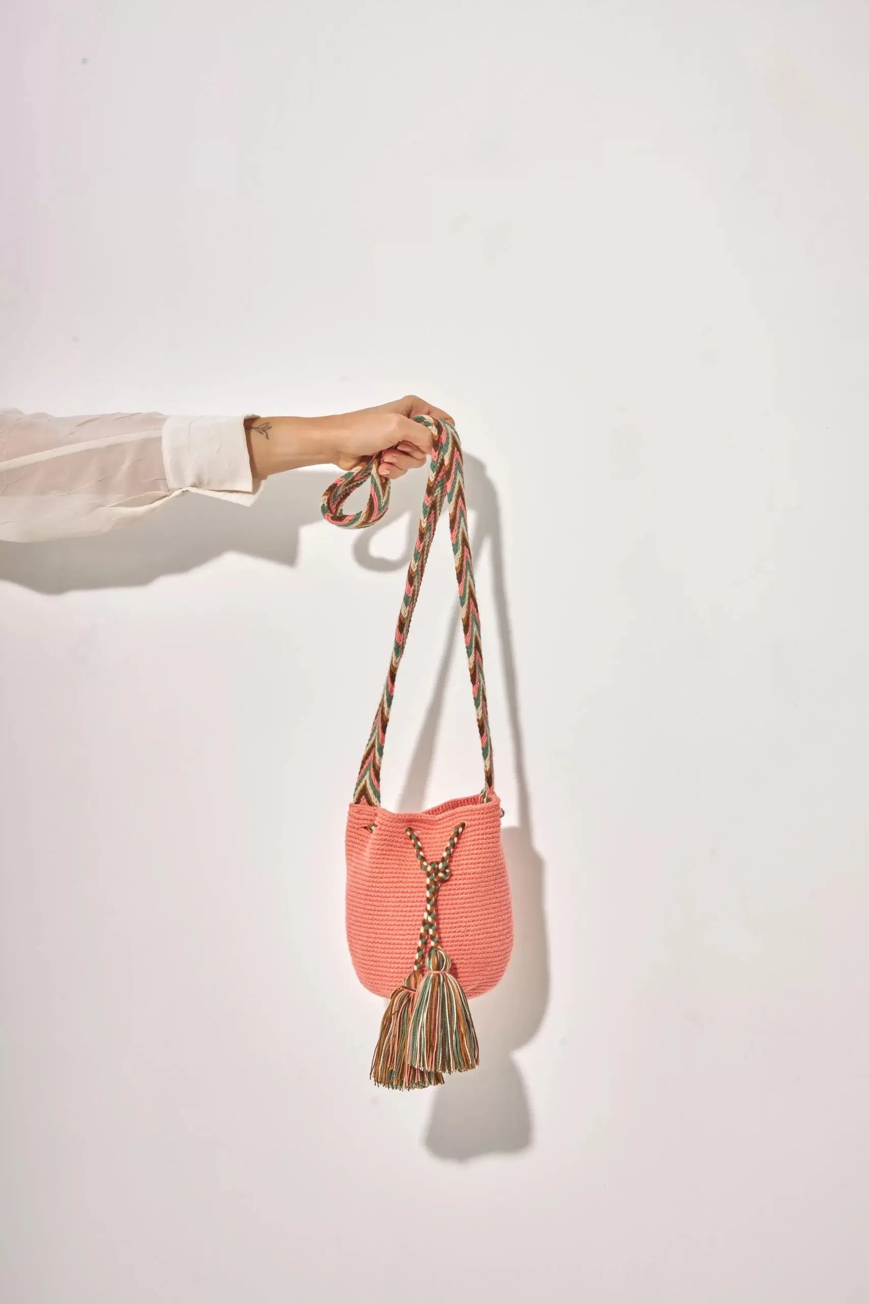 Salmon Mini Wayuu Bag