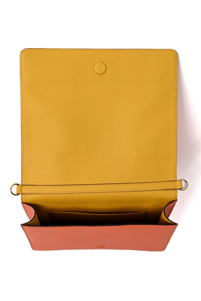 Artepara Autumn Signature Hand-Embroidered Leather Clutch