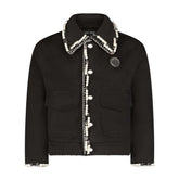 Stud And Pearls Embellished Jacket