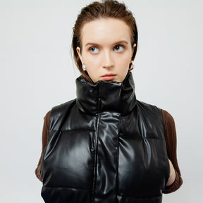 Riley Quilted Leather Vest
