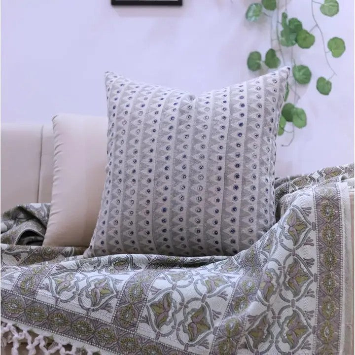 Classic Design Thick Linen Cushion Cover - Mountain Moon