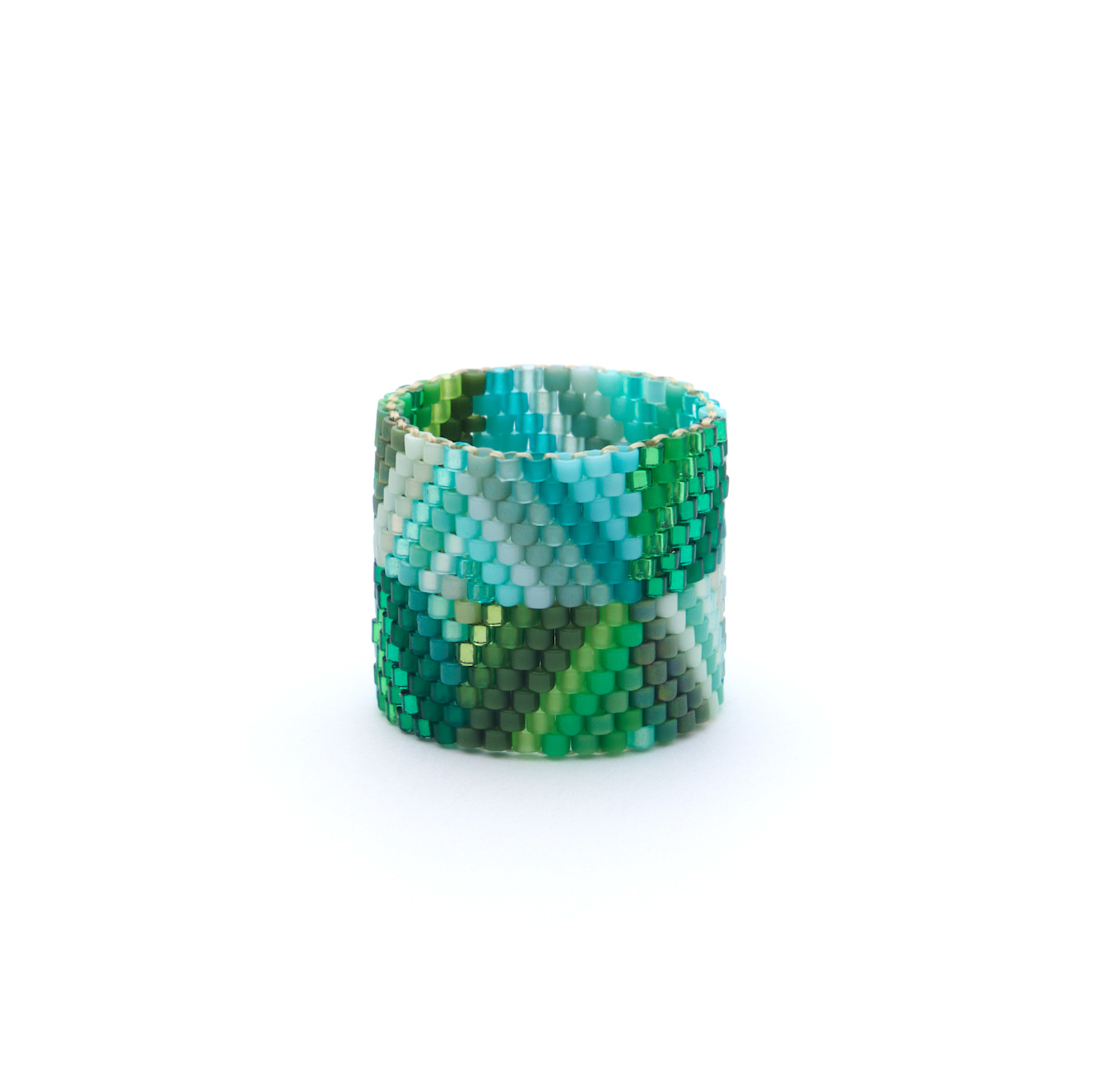 COLOR GEOMÉTRICO Miyuki Beaded Ring