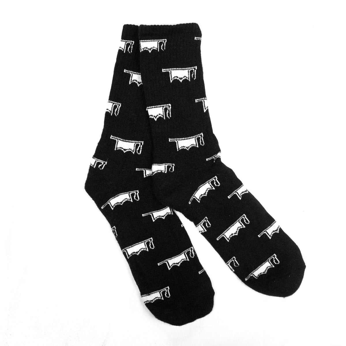 Collegiate Socks - Black