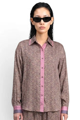 Paisley Motif Long Sleeve Shirt