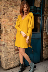 Trendy Mustard Dress