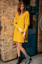 Trendy Mustard Dress