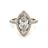 Marquise Halo Ring