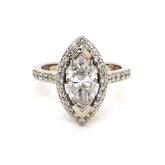 Marquise Halo Ring