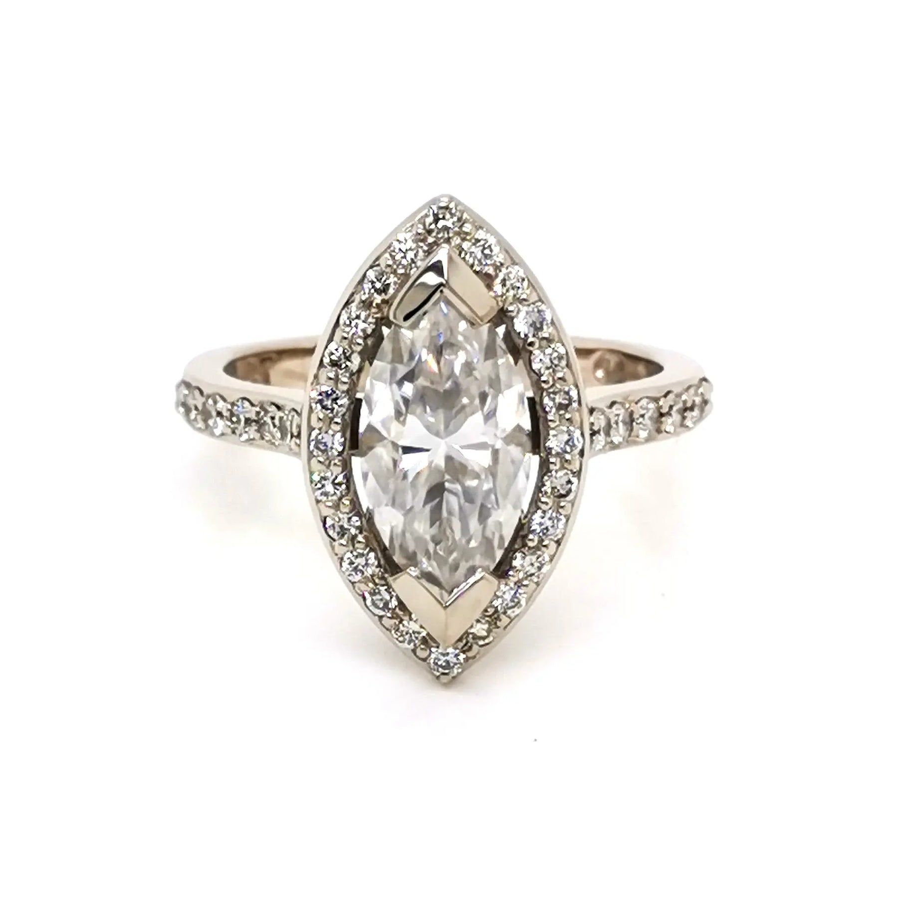 Marquise Halo Ring
