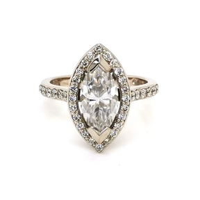 Marquise Halo Ring