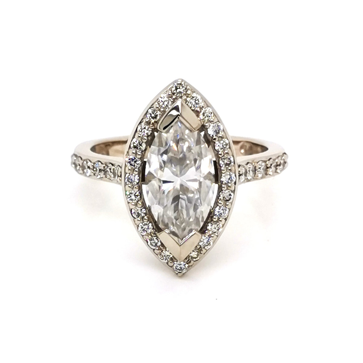 Marquise Halo Ring