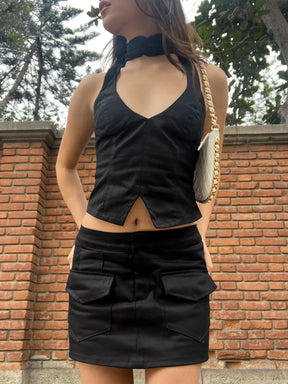 SAPPHIRE CORSET - BLACK