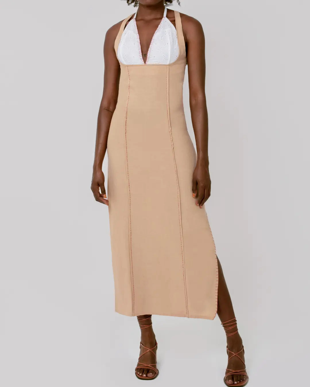 Kavya Cotton Halter Midi