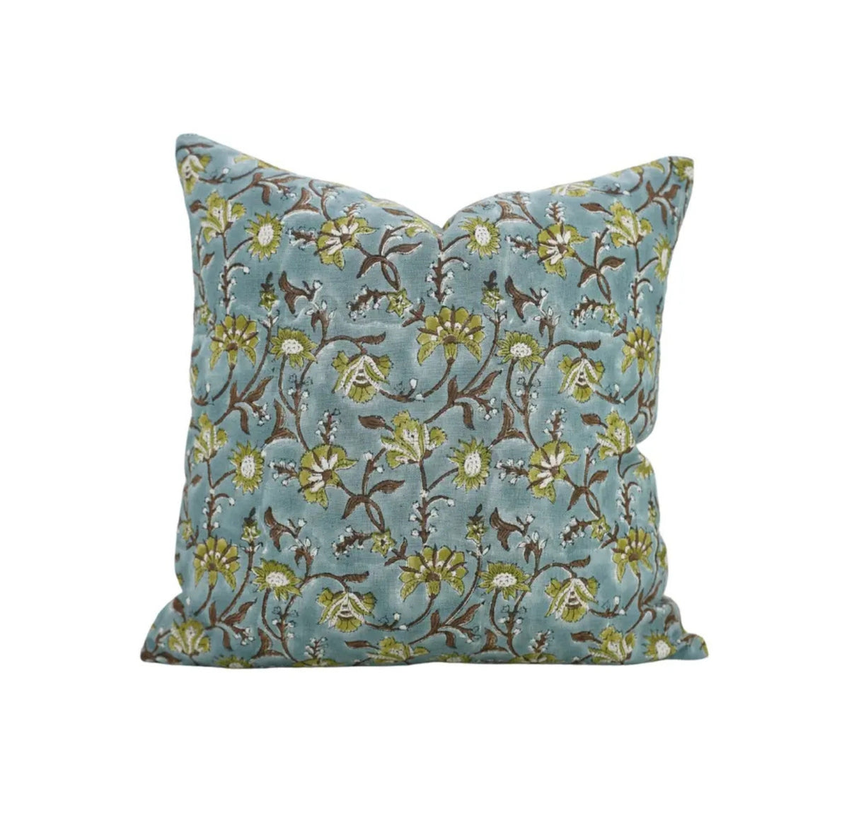 Stylsih Hand Block Printed Handmade Viscose Linen Pillow Cover - Nayaab