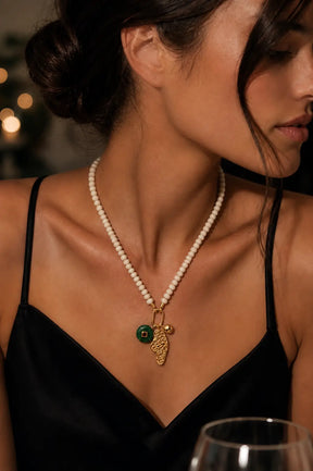Capri Sculptural Charm Necklace