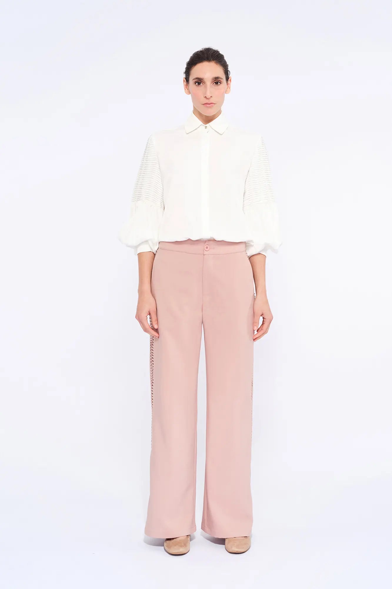Parker Straight-Leg Trouser | Rose