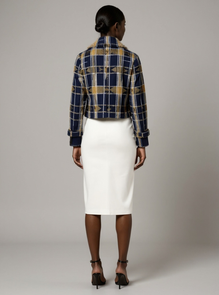 Eseme Aso Oke Luxe Trench Jacket