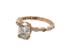 Oval Diamond Ring