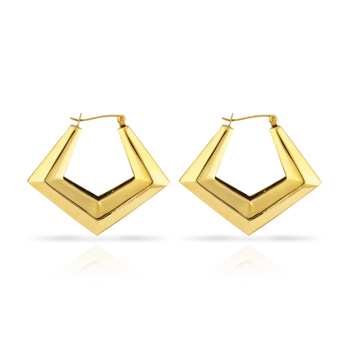 Mona Lisa Door Knocker Earrings