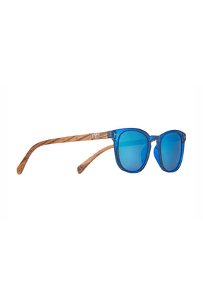 Deep Blue Wooden Sunglasses - INTI