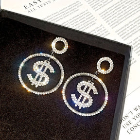 Dollar Symbol Earrings