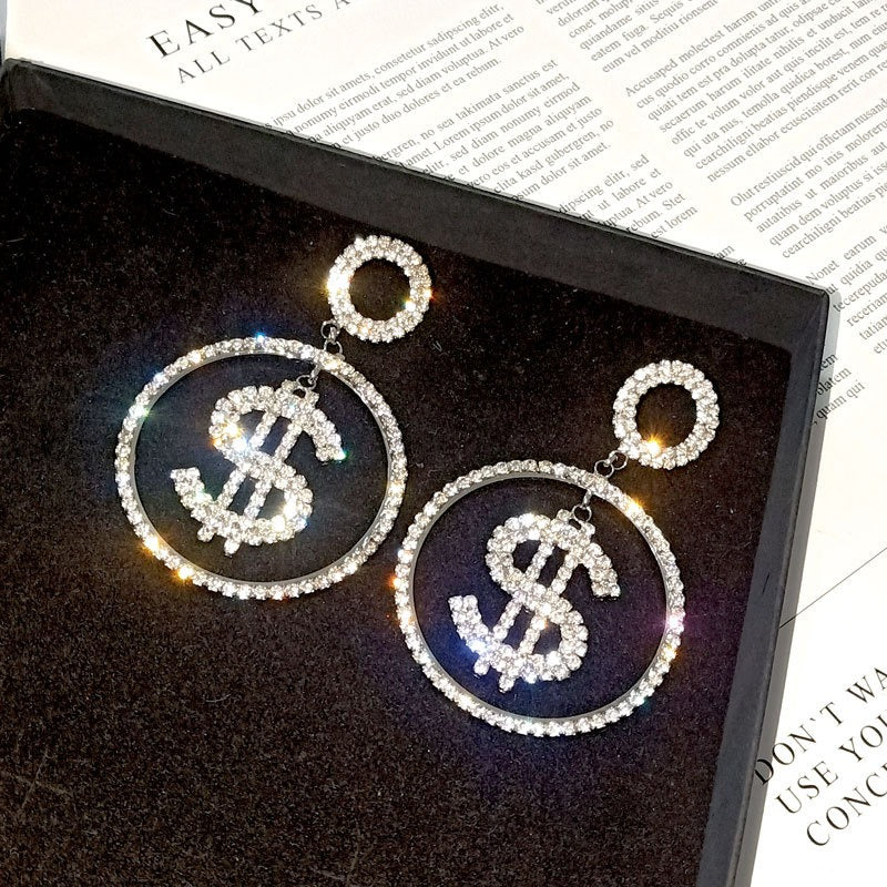 Dollar Symbol Earrings