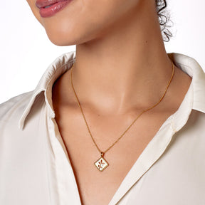 Olive Leaf Pendant Necklace