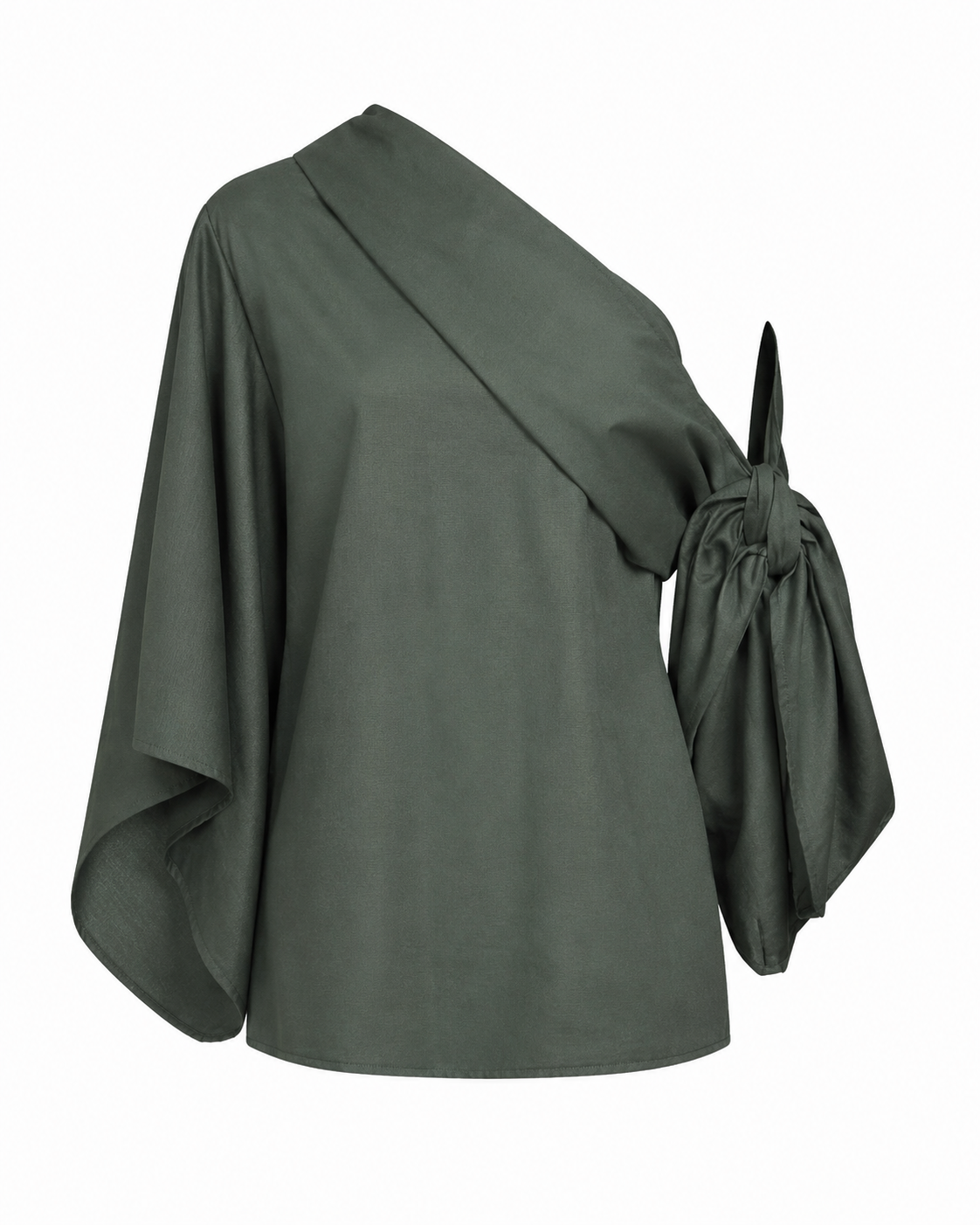 Ciocco Draped One-Shoulder Blouse