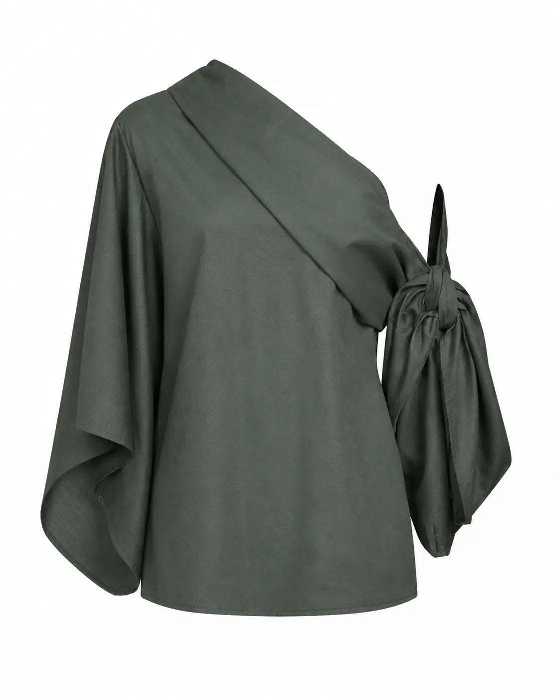 Ciocco Draped One-Shoulder Blouse