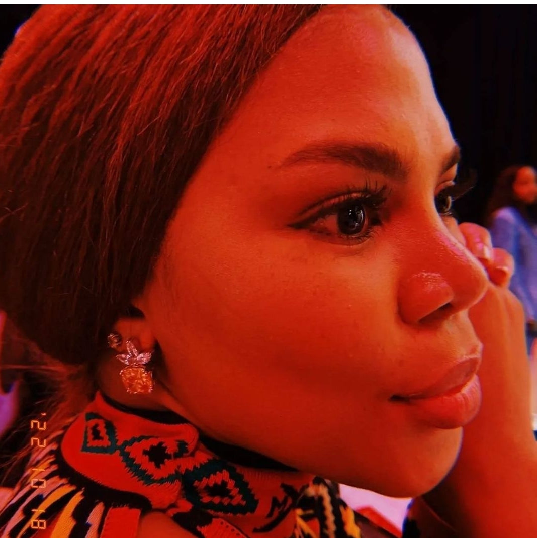 Elegant Cushion cut champaigne earrings