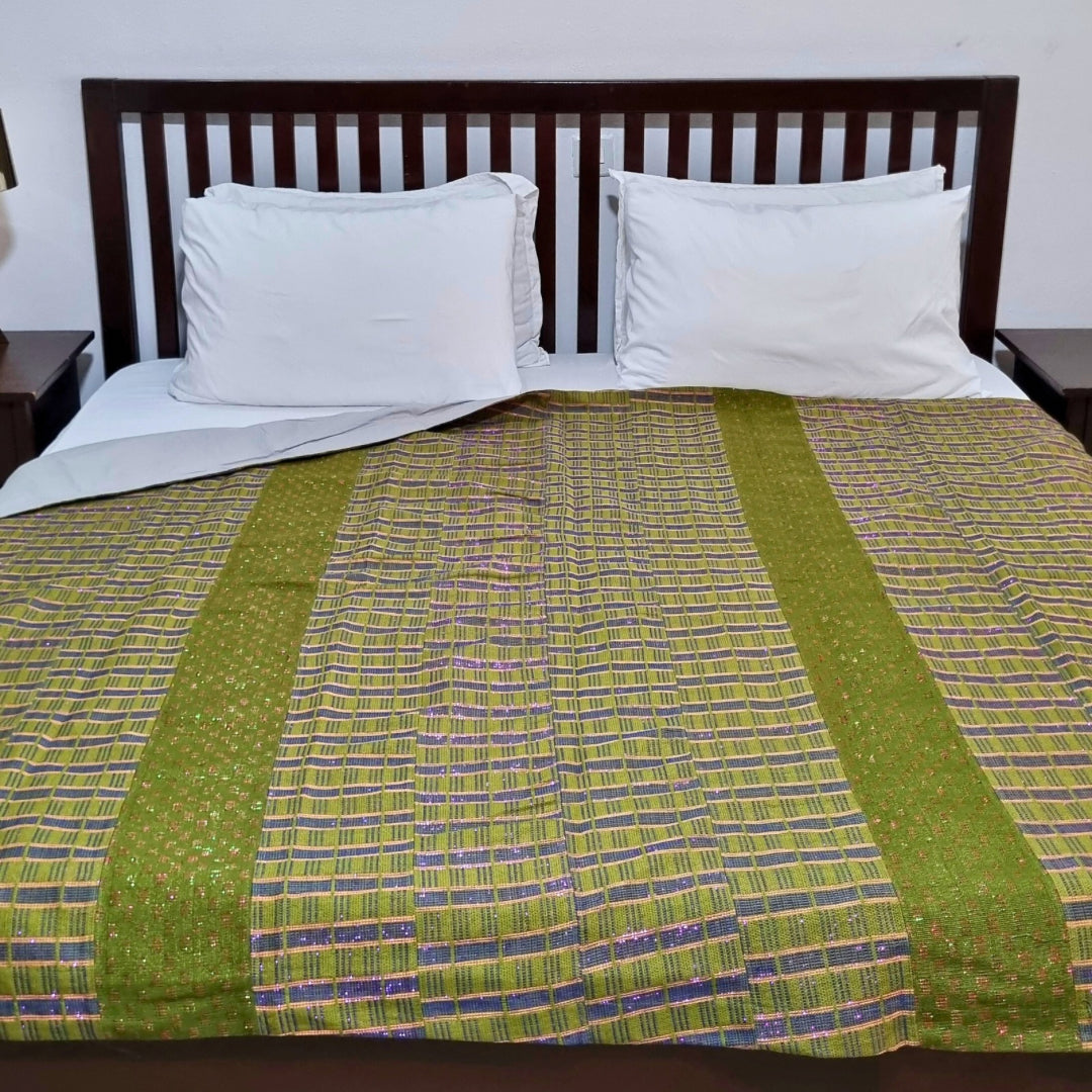 Moni Striped King Damask Aso-oke Blanket