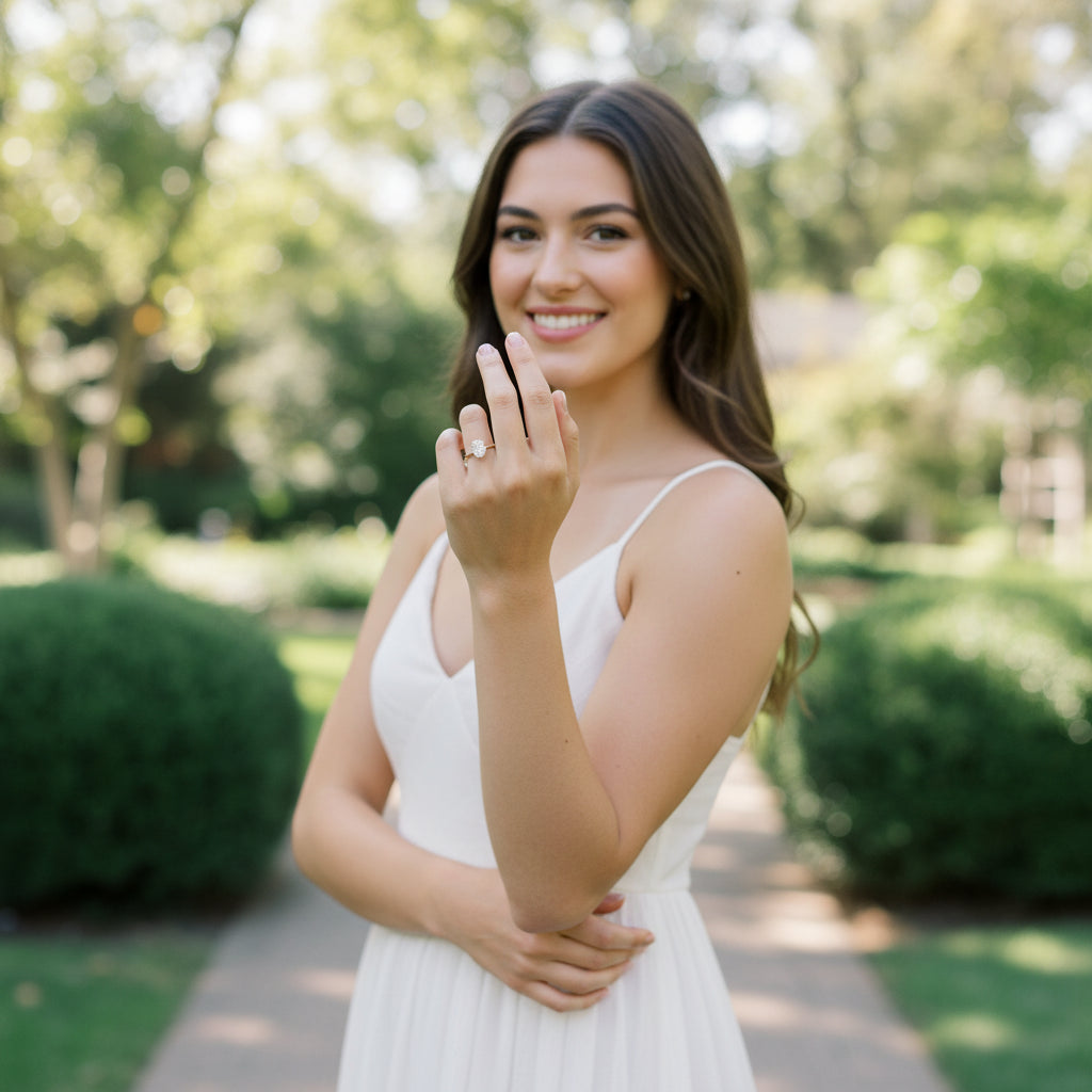 14k Yellow gold diamond ring