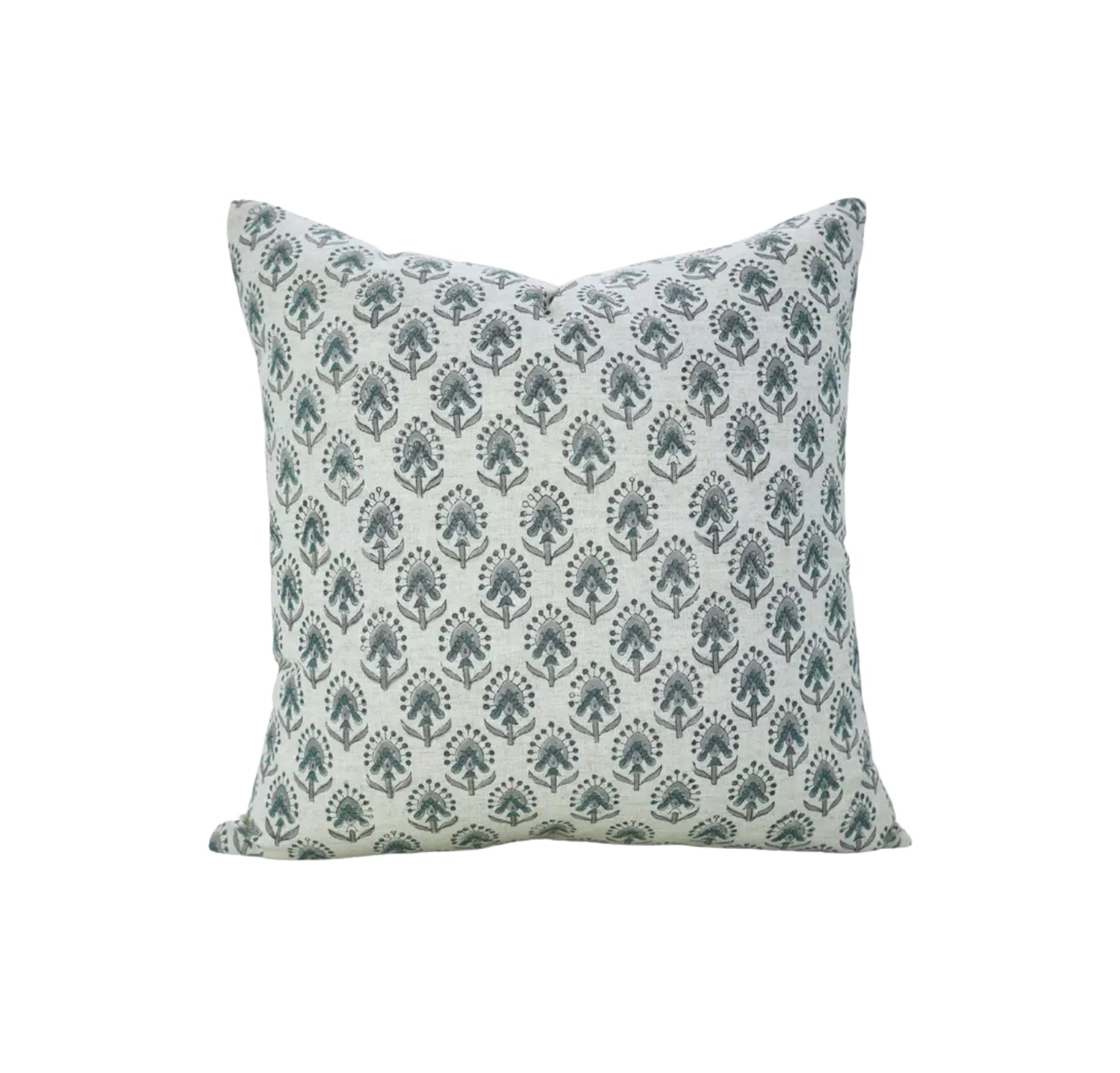 Handcrafted Hand Block Print Design Viscose Linen Pillow Cover- Gurukul