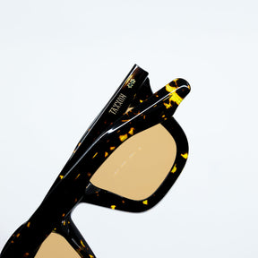 Zid Sunglasses with Tortoise Frame & Orange Lens