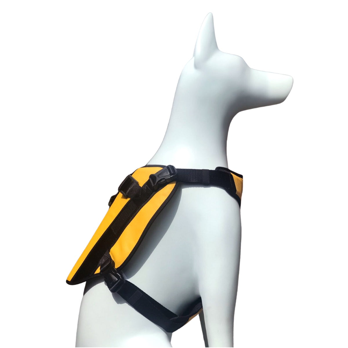 Donatello Luxe Leather Dog Harness • Yellow ~ Black