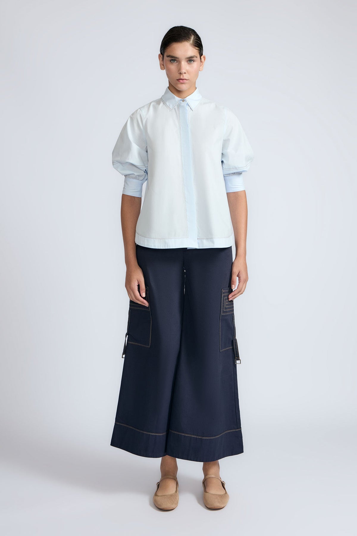 Lina Blouse | Light Blue