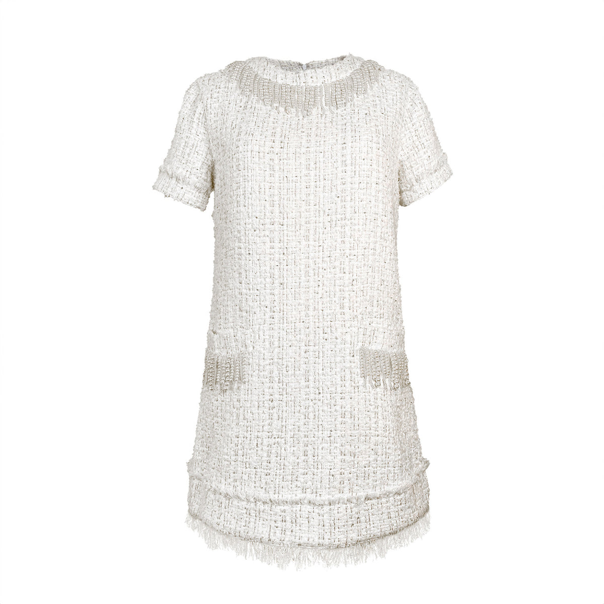 Tia Tweed Bouclé Sheath Mini Dress