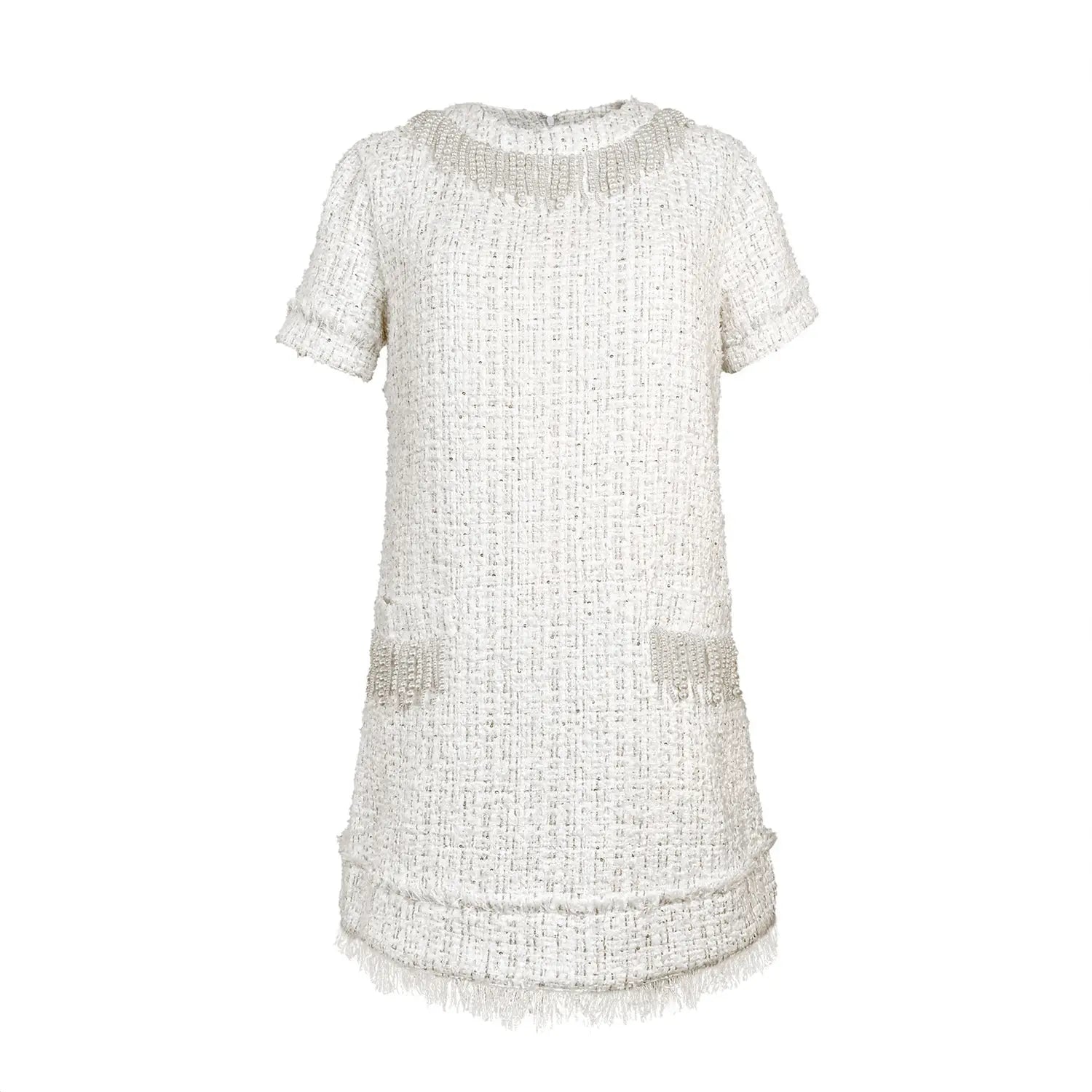 Tia Tweed Bouclé Sheath Mini Dress