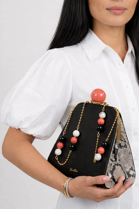 Josephine Ball Frame Calfskin Leather Bag