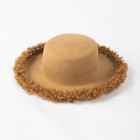 Faux Fur Rim Wool Hat