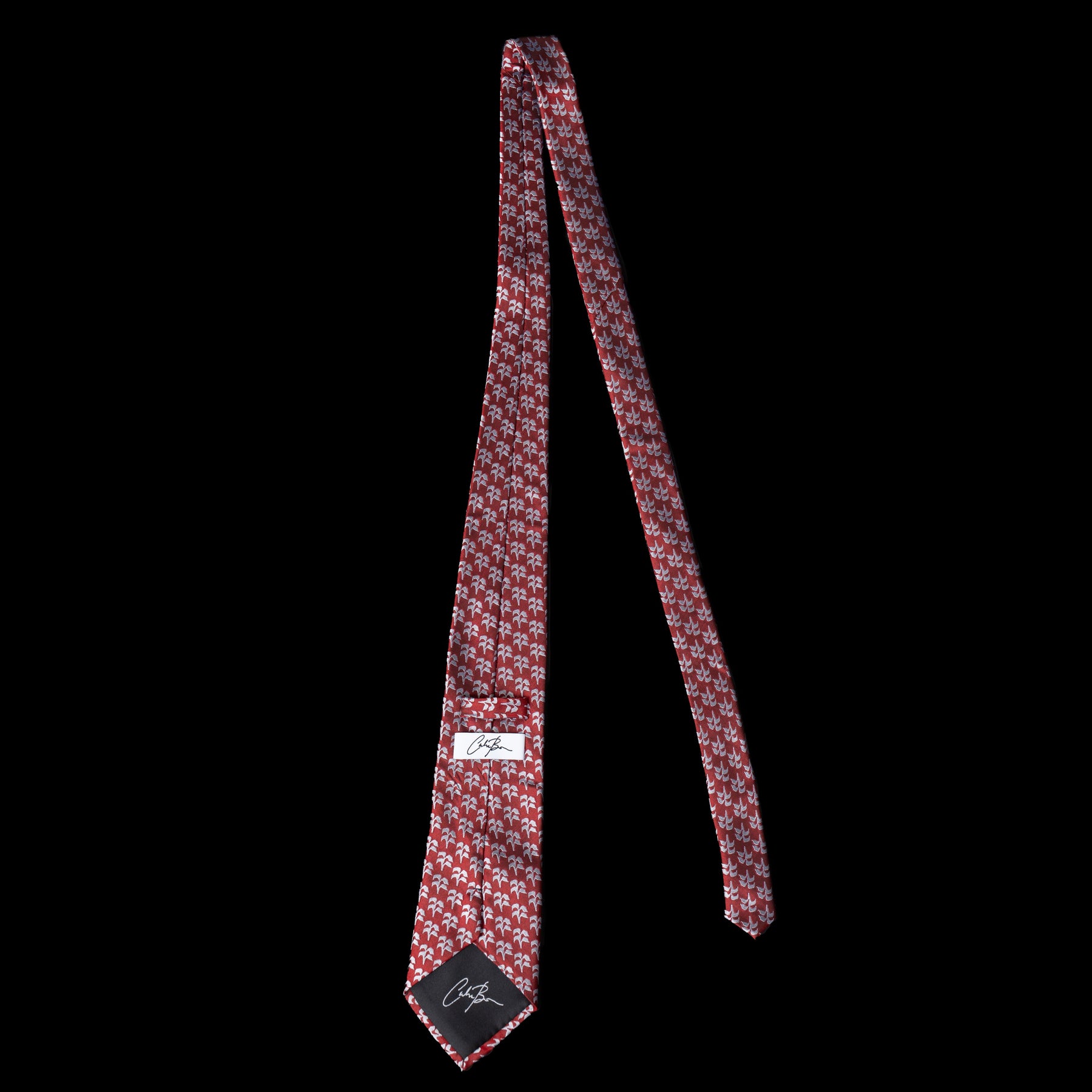 Red White Palm Trees Neck Tie