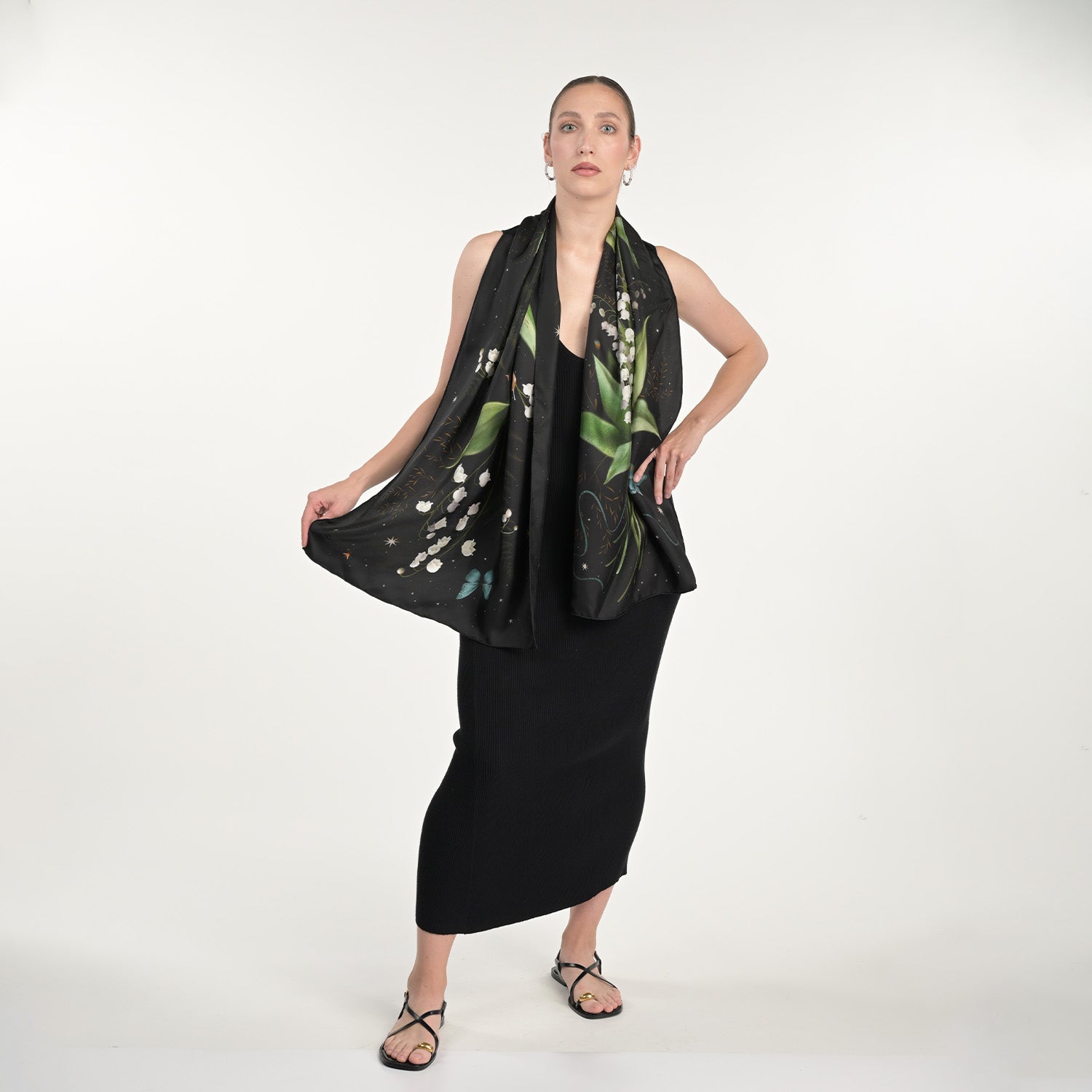 Lily Of The Valley Silk Scarf