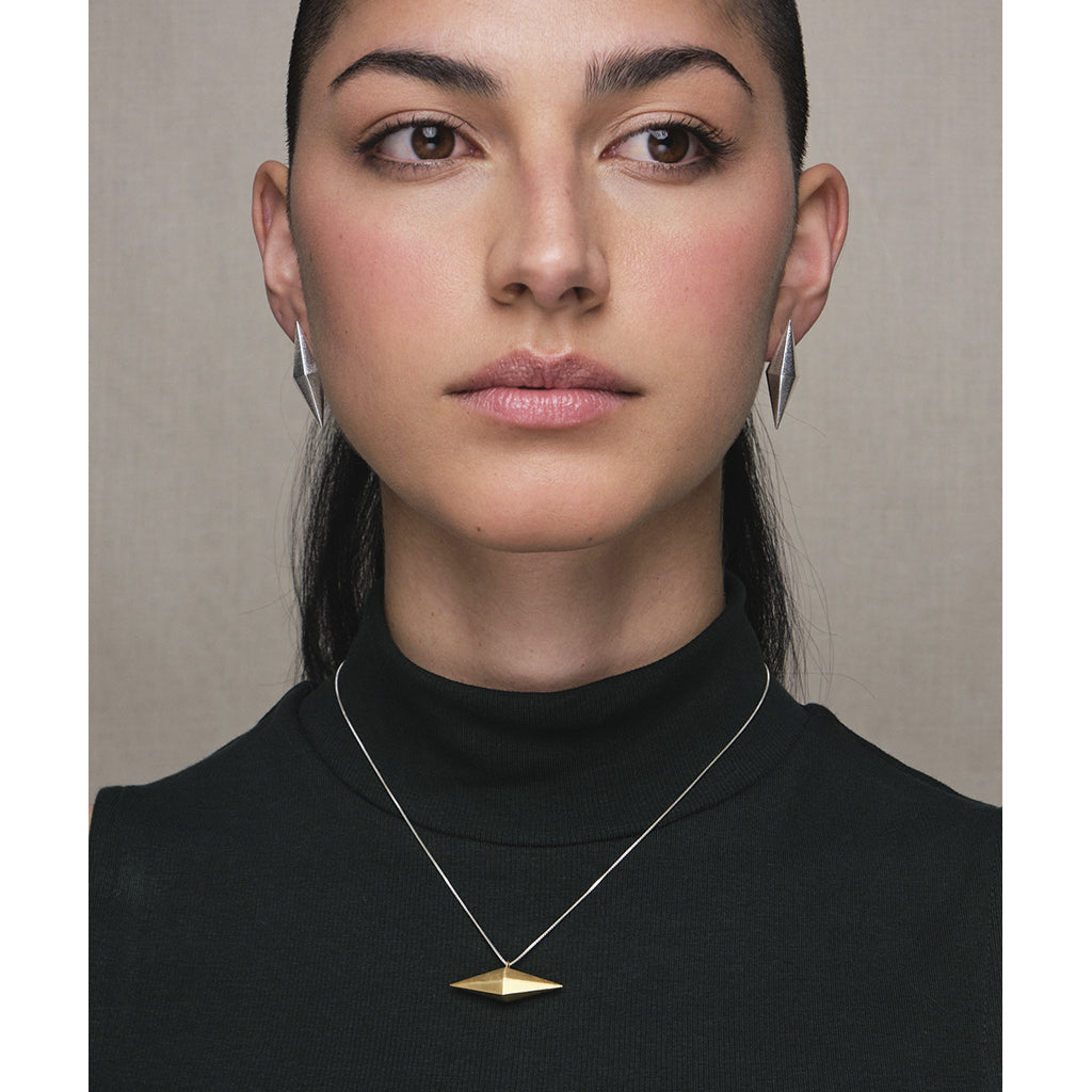 CÓNICA Edge Silver Earrings